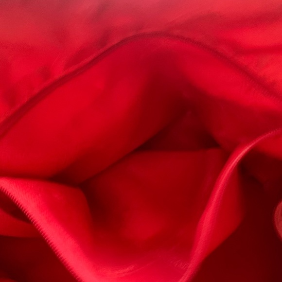 Longchamp Red Nappa Pebbled leather satchel handbag - Picture 12 of 13